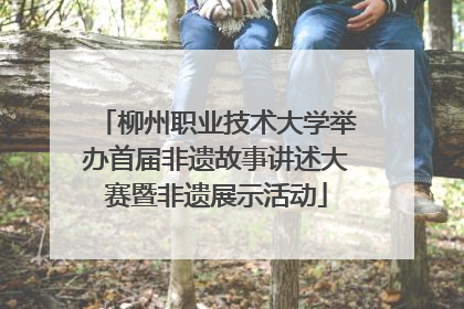 柳州职业技术大学举办首届非遗故事讲述大赛暨非遗展示活动