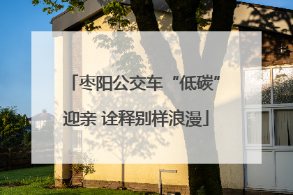 枣阳公交车“低碳”迎亲 诠释别样浪漫