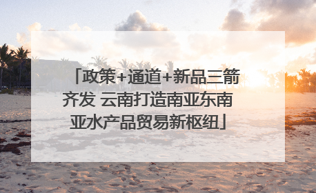 政策+通道+新品三箭齐发 云南打造南亚东南亚水产品贸易新枢纽