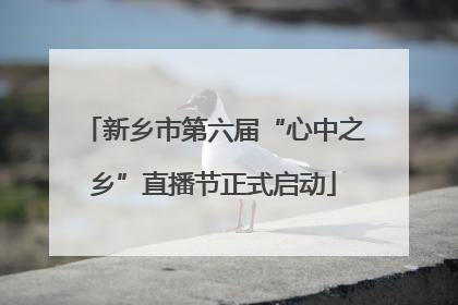 新乡市第六届“心中之乡”直播节正式启动