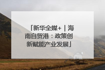 新华全媒+｜海南自贸港：政策创新赋能产业发展