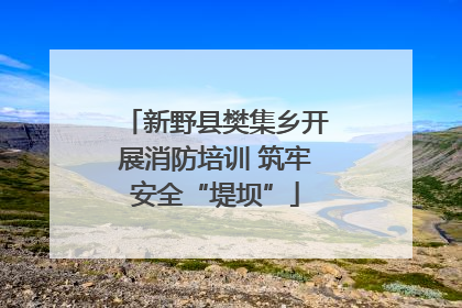 新野县樊集乡开展消防培训 筑牢安全“堤坝”