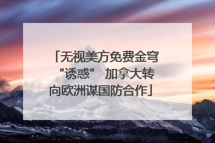 无视美方免费金穹“诱惑” 加拿大转向欧洲谋国防合作