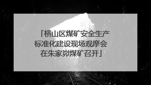 横山区煤矿安全生产标准化建设现场观摩会在朱家峁煤矿召开