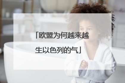欧盟为何越来越生以色列的气