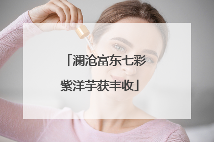 澜沧富东七彩紫洋芋获丰收