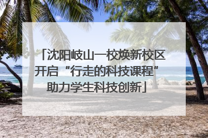 沈阳岐山一校焕新校区开启“行走的科技课程”助力学生科技创新