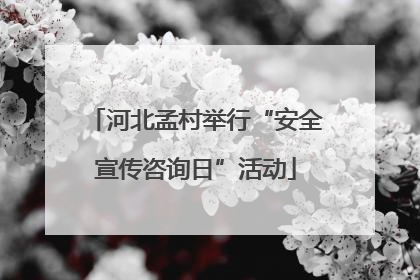 河北孟村举行“安全宣传咨询日”活动