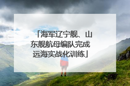 海军辽宁舰、山东舰航母编队完成远海实战化训练
