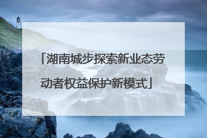 湖南城步探索新业态劳动者权益保护新模式