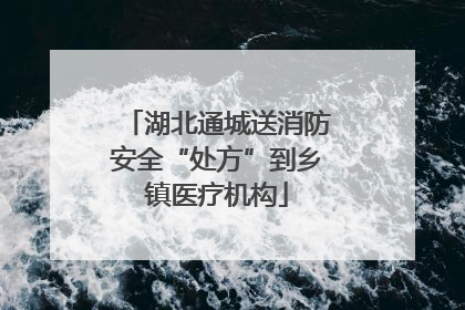 湖北通城送消防安全“处方”到乡镇医疗机构