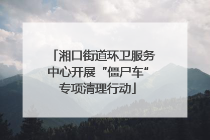 湘口街道环卫服务中心开展“僵尸车”专项清理行动