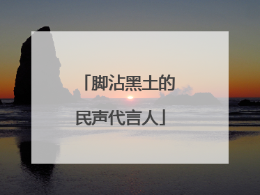 脚沾黑土的民声代言人