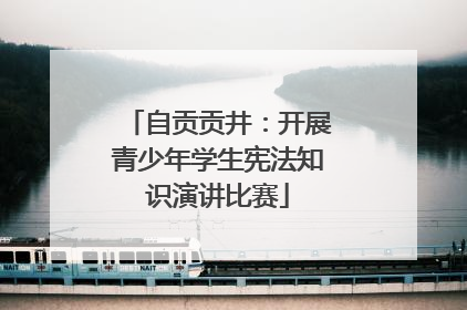 自贡贡井：开展青少年学生宪法知识演讲比赛