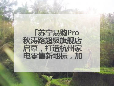 苏宁易购Pro秋涛路超级旗舰店启幕，打造杭州家电零售新地标，加速“大店攻略”全省布局