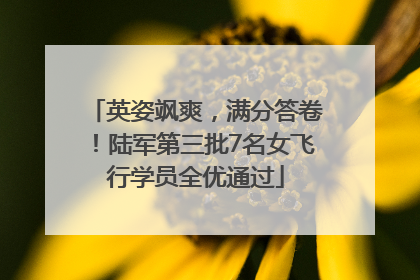 英姿飒爽，满分答卷！陆军第三批7名女飞行学员全优通过