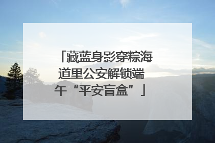 藏蓝身影穿粽海 道里公安解锁端午“平安盲盒”