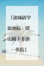 诸城研学新地标：常山脚下非遗一条街