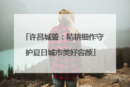 许昌城管：精耕细作守护夏日城市美好容颜