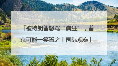 被特朗普怒骂“疯狂”，普京可能一笑置之丨国际观察