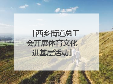 西乡街道总工会开展体育文化进基层活动