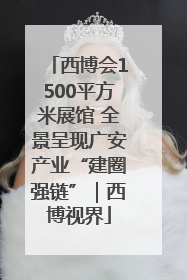 西博会1500平方米展馆 全景呈现广安产业“建圈强链”｜西博视界