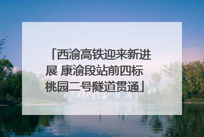 西渝高铁迎来新进展 康渝段站前四标桃园二号隧道贯通