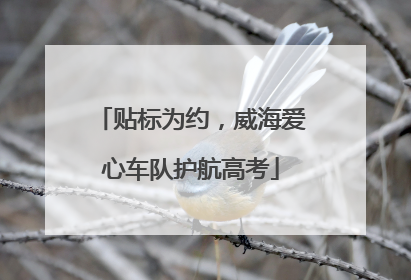 贴标为约，威海爱心车队护航高考