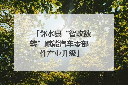 邻水县“智改数转”赋能汽车零部件产业升级