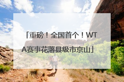 重磅！全国首个！WTA赛事花落县级市京山