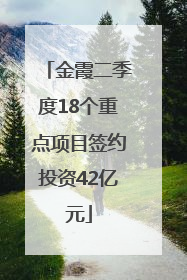 金霞二季度18个重点项目签约投资42亿元