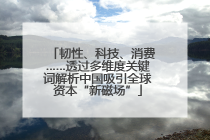 韧性、科技、消费……透过多维度关键词解析中国吸引全球资本“新磁场”