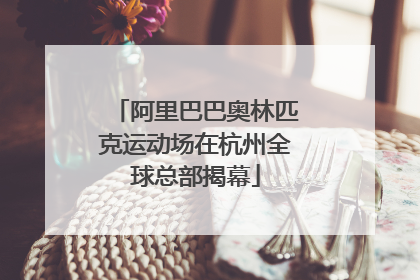 阿里巴巴奥林匹克运动场在杭州全球总部揭幕