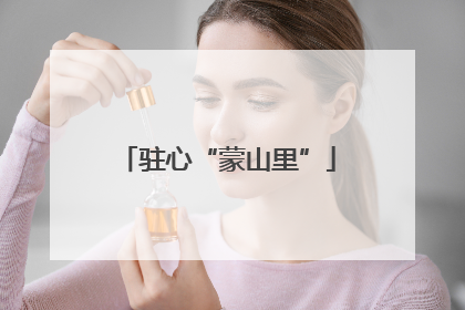 驻心“蒙山里”