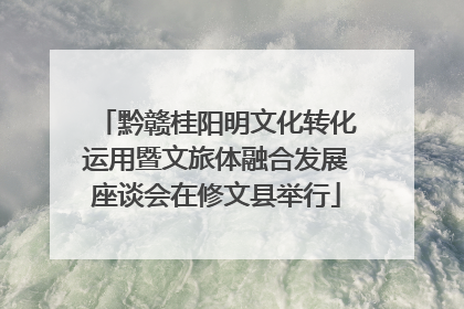 黔赣桂阳明文化转化运用暨文旅体融合发展座谈会在修文县举行