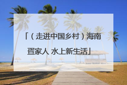 （走进中国乡村）海南疍家人 水上新生活