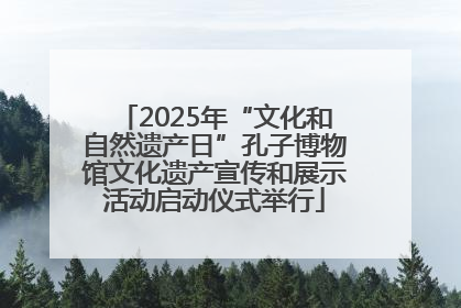 2025年“文化和自然遗产日”孔子博物馆文化遗产宣传和展示活动启动仪式举行