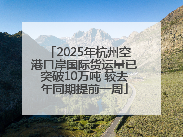 2025年杭州空港口岸国际货运量已突破10万吨 较去年同期提前一周