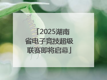 2025湖南省电子竞技超级联赛即将启幕