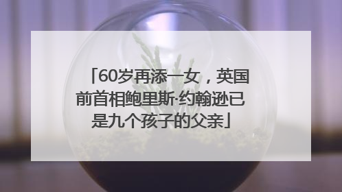 60岁再添一女，英国前首相鲍里斯·约翰逊已是九个孩子的父亲