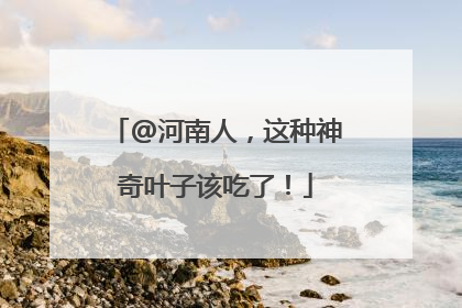 @河南人，这种神奇叶子该吃了！